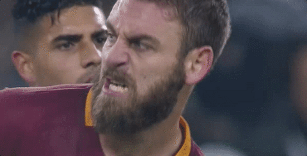 Angry Face Football Player GIF
