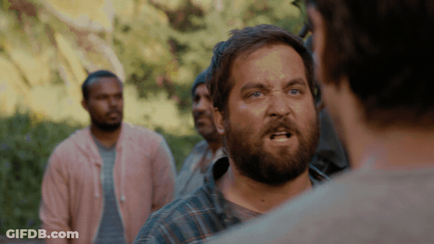 Angry Face Man Punching GIF