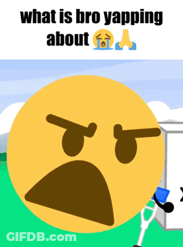 Angry Face What Is Bro Yapping About GIF