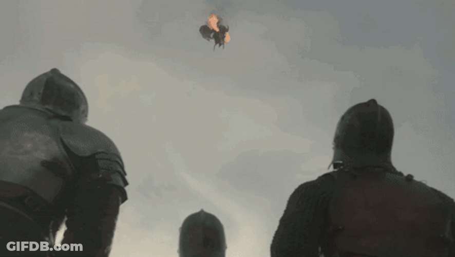 Angry Fire Blows Vhagar Dragon GIF