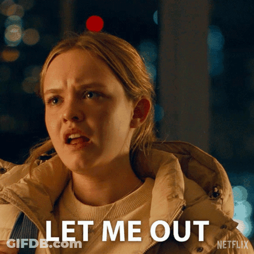 Angry Girl Let Me Out GIF