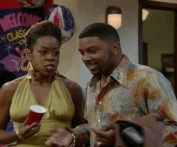 Angry Girlfriend Tossing Drink GIF
