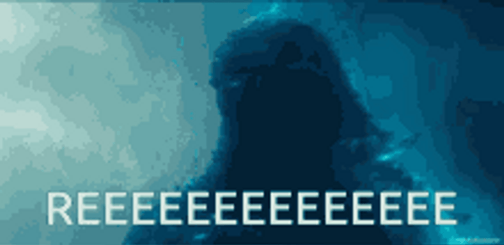 Angry Godzilla Fire Reeee GIF