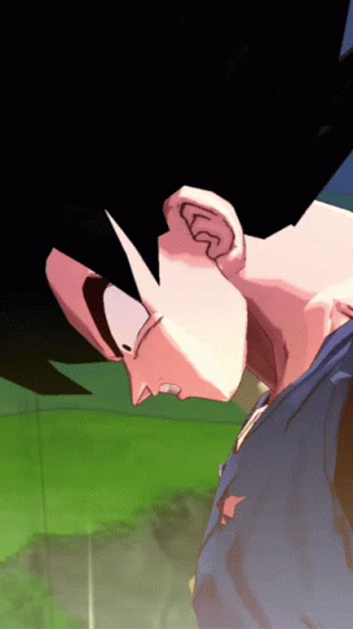 Angry Goku Transformation Into Super Saiyan GIF