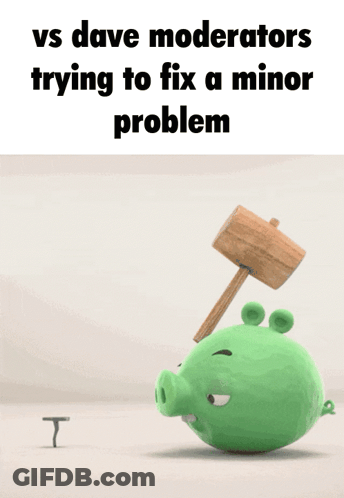 Angry Green Bird With Hammer GIF