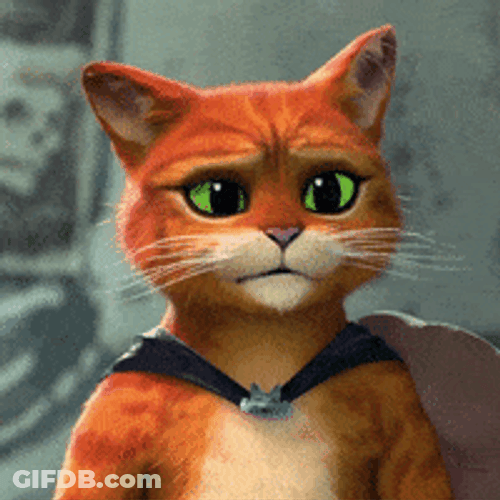 Angry Green Puss In Boots Eyes GIF