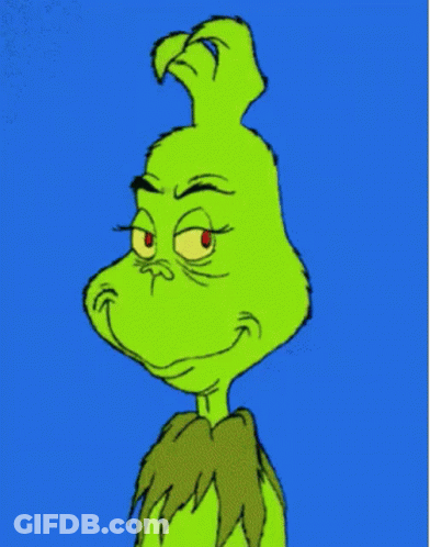 Angry Grinch With Red Eyes GIF