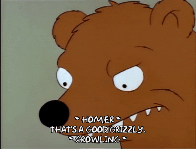Angry Grizzly Bears Growling GIF