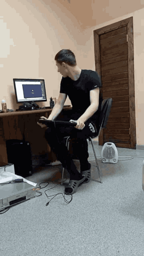 Angry Hackerman Destroy His Keyboard GIF
