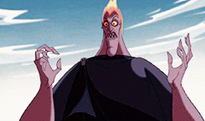 Angry Hades Flaming Hercules GIF