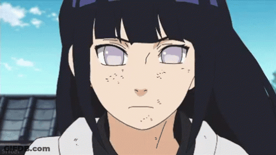 Angry Hinata Hyuga Attacking GIF