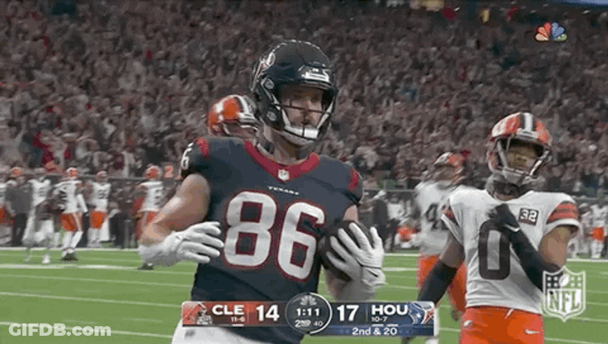 Angry Houston Texans Player Kick GIF