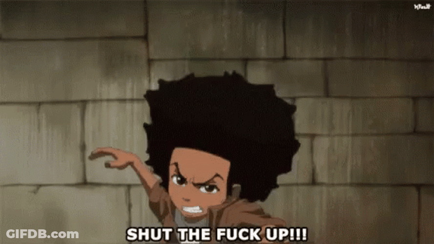 Angry Huey Freeman Slap GIF