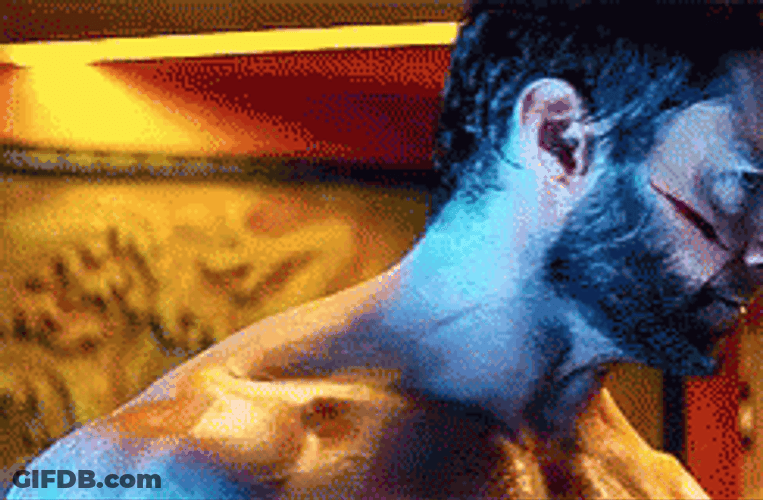 Angry Hugh Jackman Wolverine GIF
