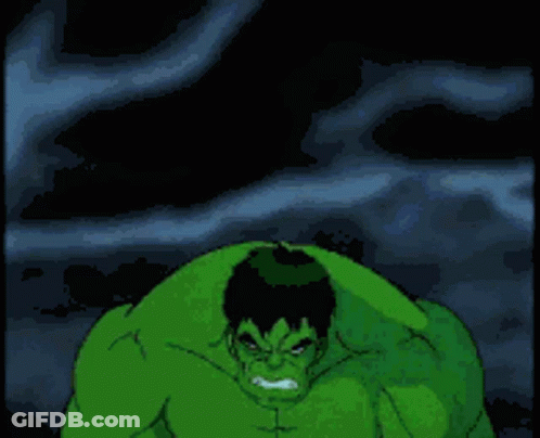 Angry Hulk Cartoon GIF
