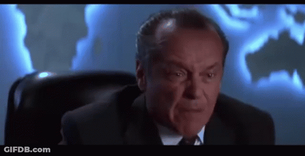Angry Jack Nicholson Mars Attacks GIF