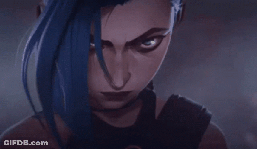 Angry Jinx Arcane GIF