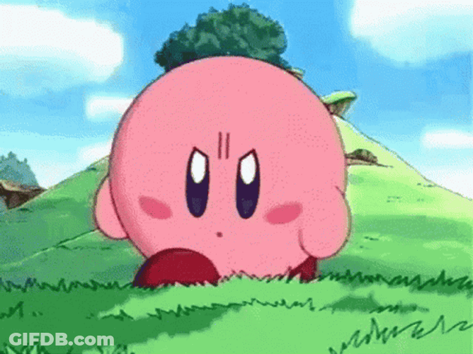 Angry Kirby Stomp GIF