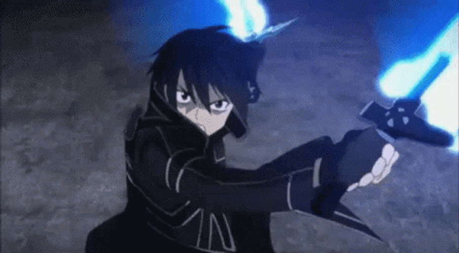 Angry Kirito Fighting GIF