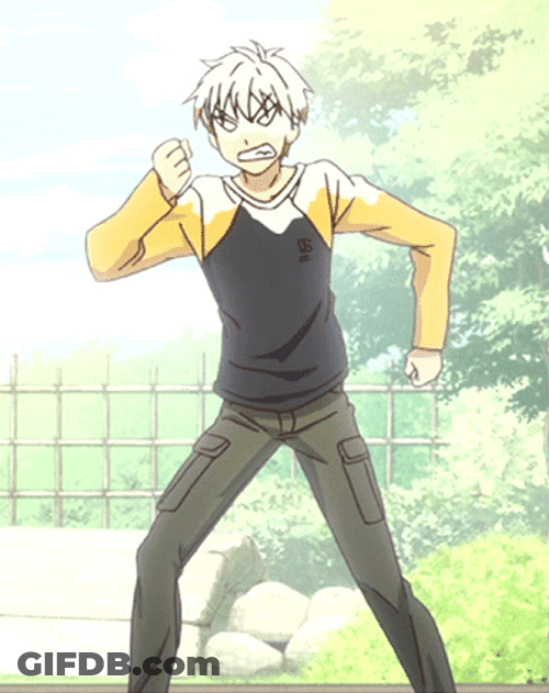 Angry Kyo Sohma Fruits Basket Shake Fist GIF