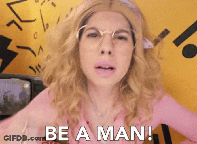 Angry Lady Streamer Be A Man GIF