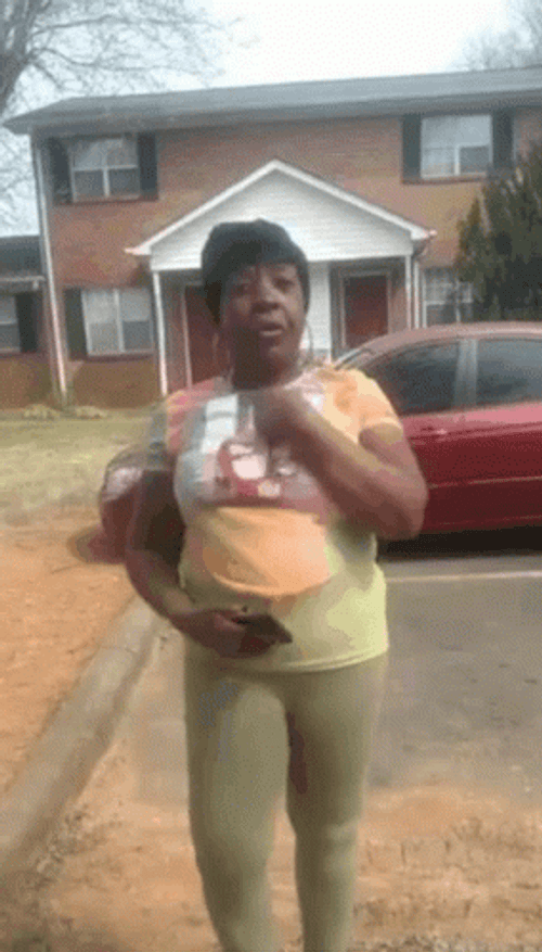 Angry Lady Throwing Phone GIF