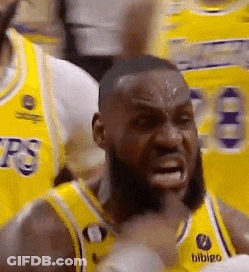 Angry Lebron Missing Dunk GIF