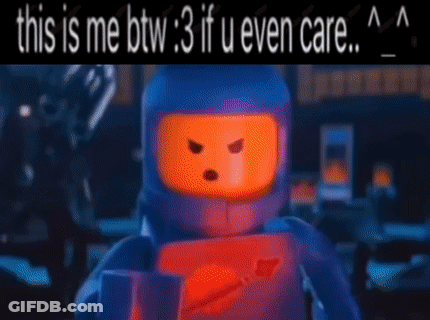 Angry Lego Man This Is Me Btw GIF