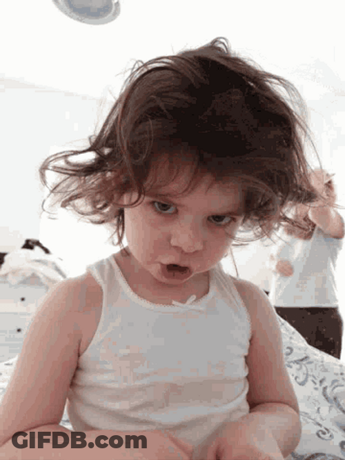Angry Little Girl Punch GIF
