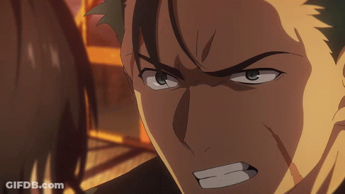 Angry Man Face Close Up GIF