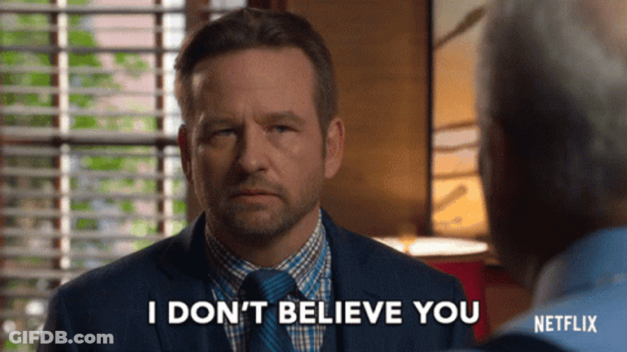 Angry Man I Don't Believe You GIF