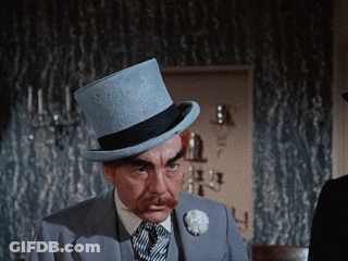 Angry Man In Top Hat And Suit GIF