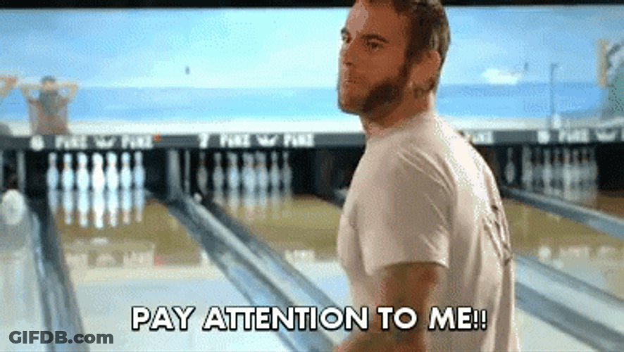 Angry Man Says Pay Attention To Me GIF