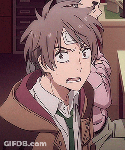 Angry Man With Bandage On Forehead GIF