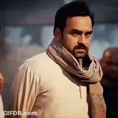 Angry Man With Beard And Scarf GIF