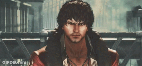 Angry Man With Curly Hair And Beard GIF
