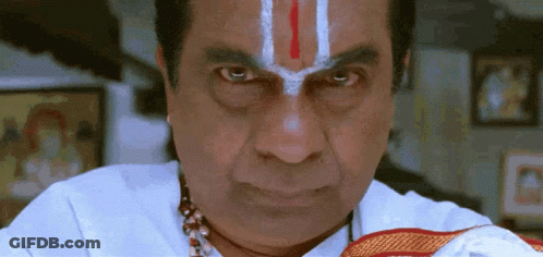 Angry Man With Red And White Stripe GIF