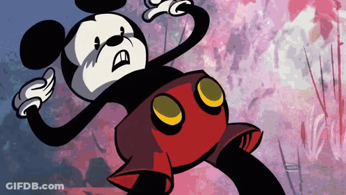 Angry Mickey Mouse Cartoon GIF