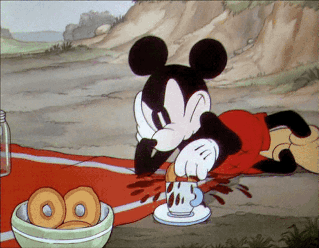 Angry Mickey Mouse Time To Make The Donuts GIF