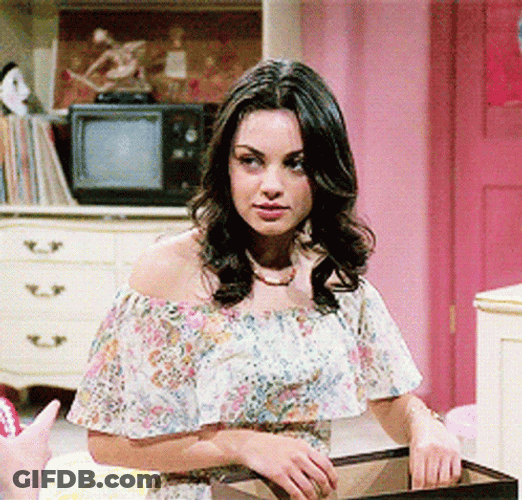 Angry Mila Kunis As Jackie Berkhart GIF