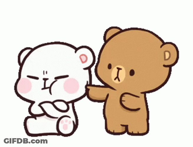 Angry Milk And Mocha Poke The Bear GIF