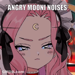 Angry Mooni Noises Text On Girl Picture GIF