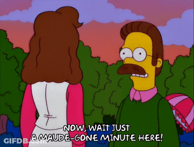 Angry Ned Flanders Hands On Hips GIF