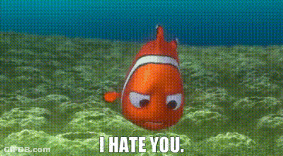 Angry Nemo Thanks I Hate It Talking GIF