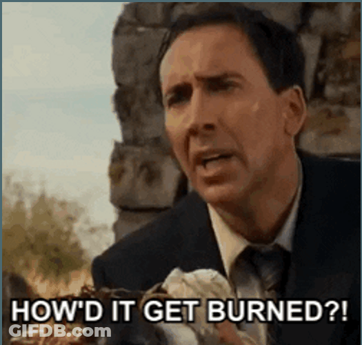 Angry Nic Cage How Did It Burn GIF