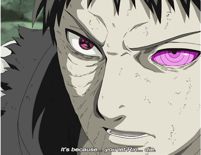 Angry Obito Uchiha Face GIF