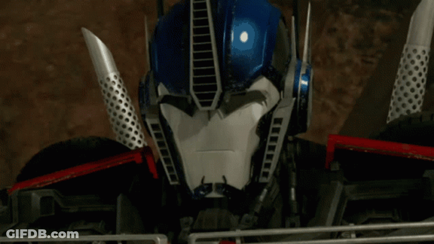 Angry Optimus Prime Cussing GIF