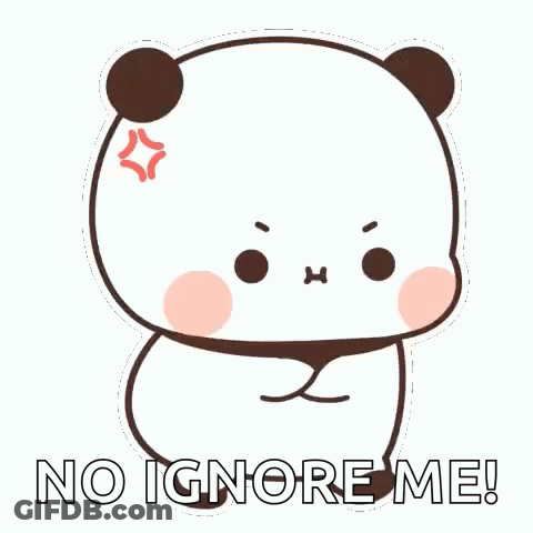 Angry Panda With No Ignore Me GIF