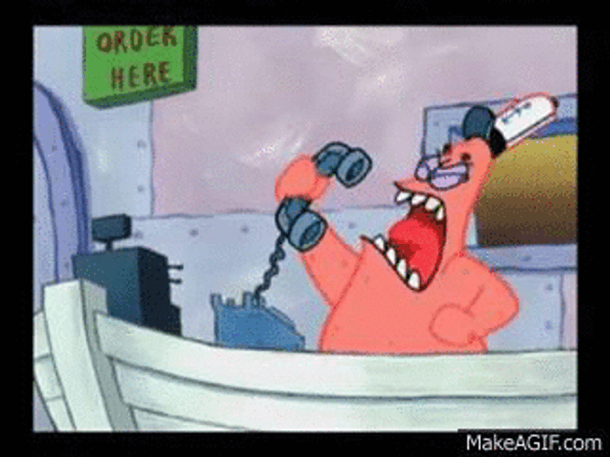 Angry Patrick Star Explodes Krusty Krab GIF