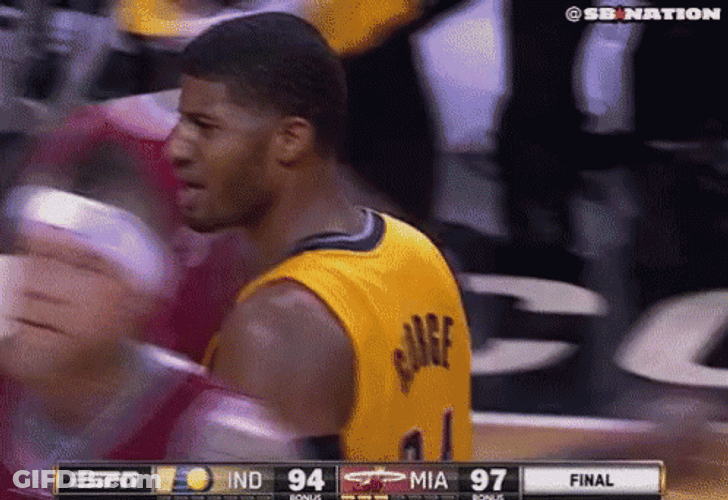 Angry Paul George GIF